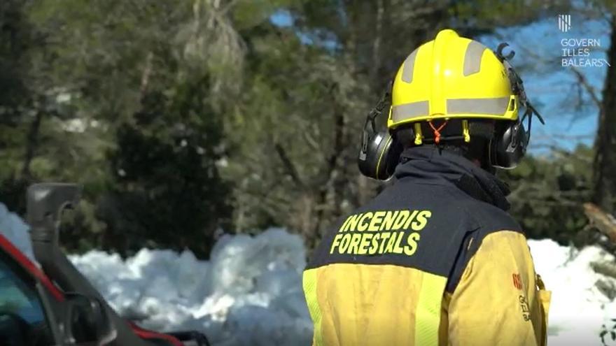 Räumungsarbeiten Schnee Tramuntana