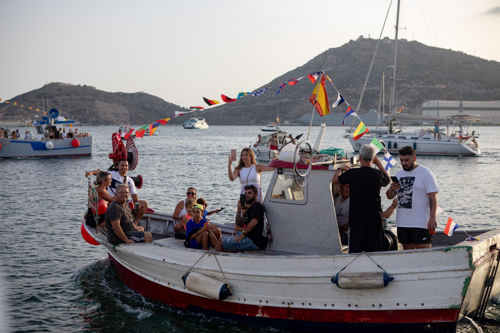 Procesión marítima de la Virgen del Carmen en Cartagena