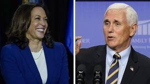 Kamala Harris y Mike Pence.