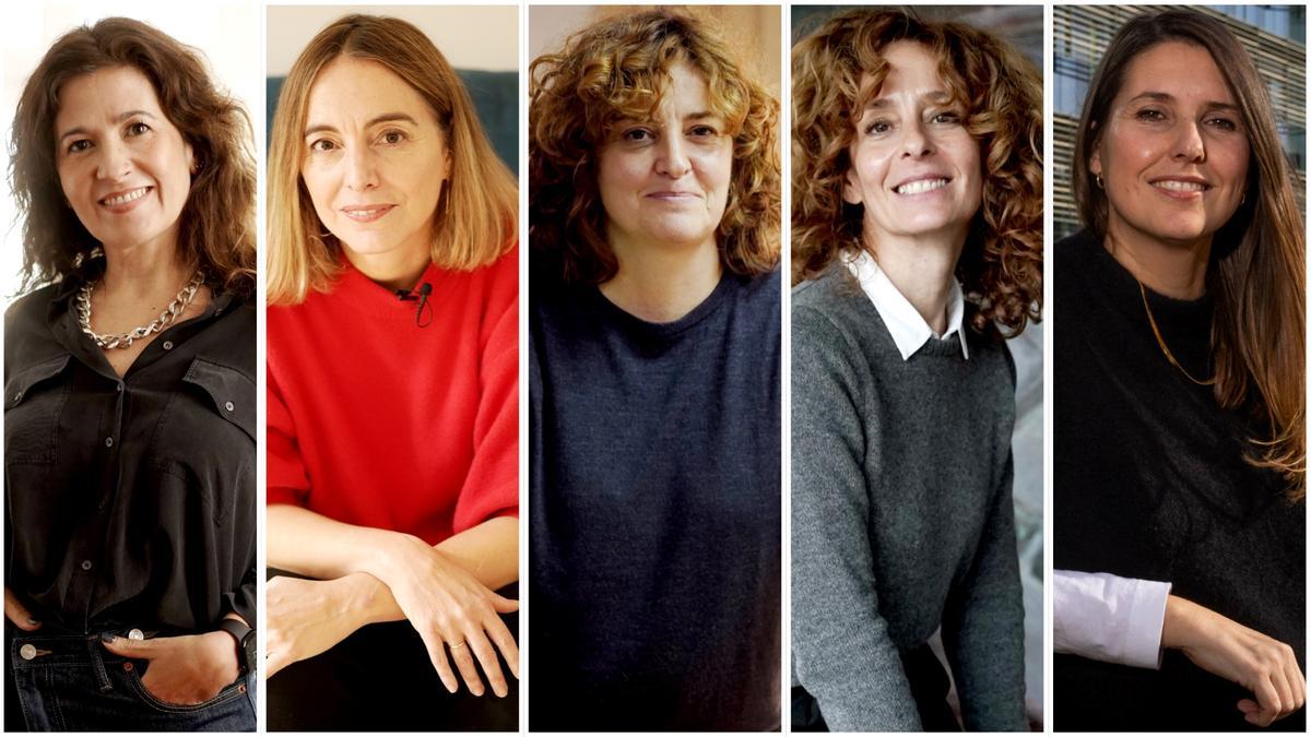 Empresarias creativas: Mónica Moro, Belén Coca, Marta Llucià, Susana Pérez y Noelia Fernández.