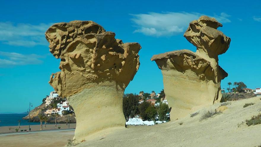 Playa de Bolnuevo en Mazarrón