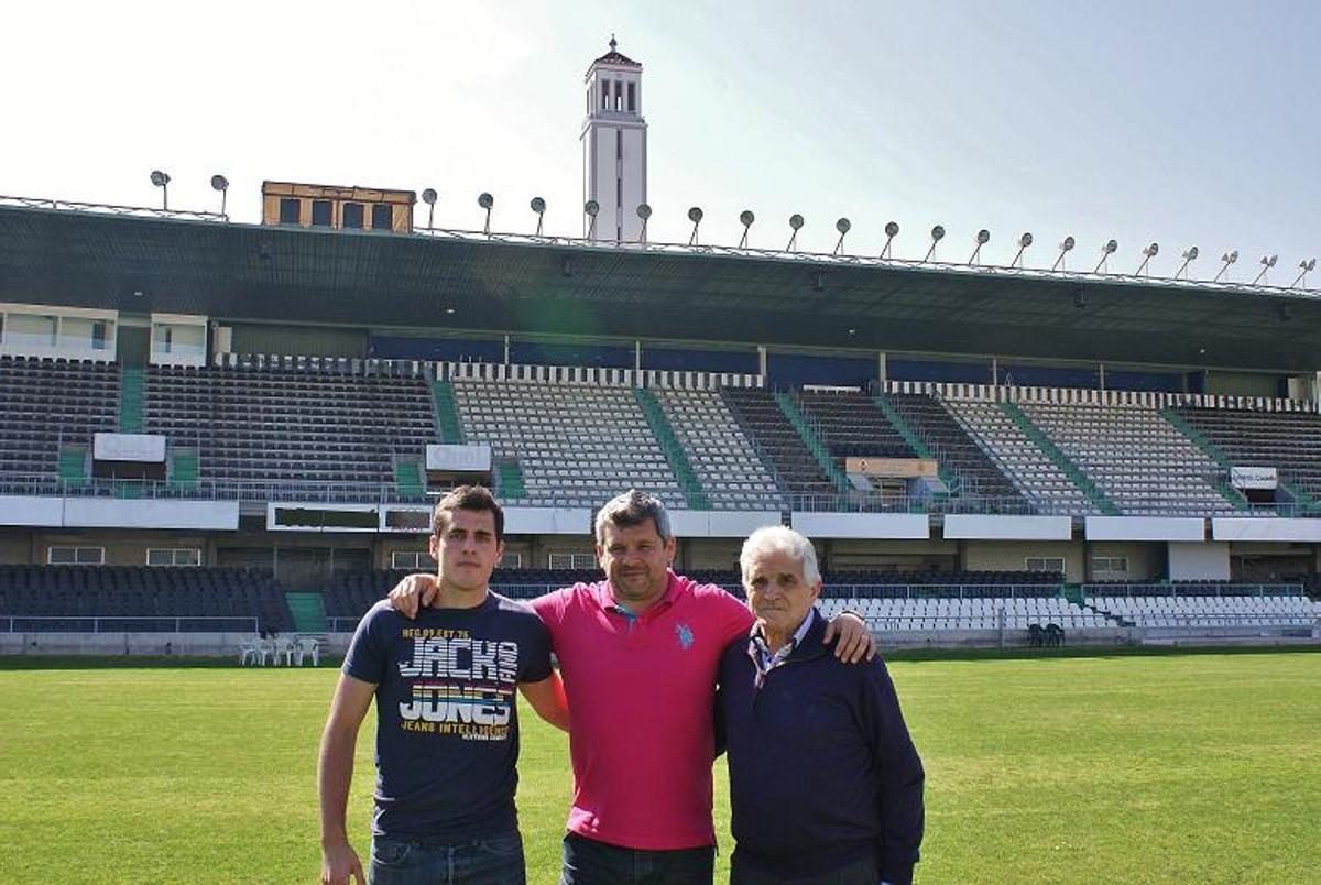 Ximo Ballesteros, Pedro Alcañiz Martínez y Pedro Alcañiz Ruiz, en Castalia.