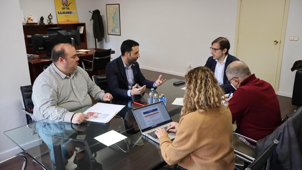 Un momento de la reunión.