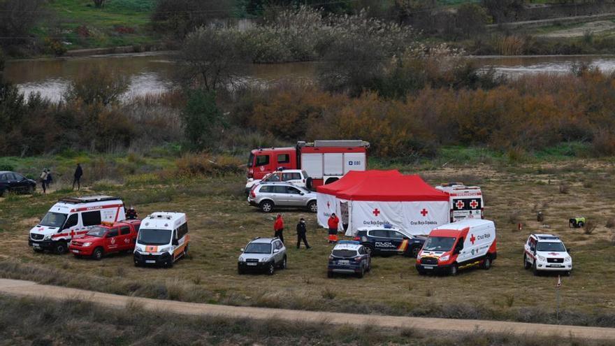 Dispositivo de búsqueda en la zona de El Pico del Guadiana de Badajoz.