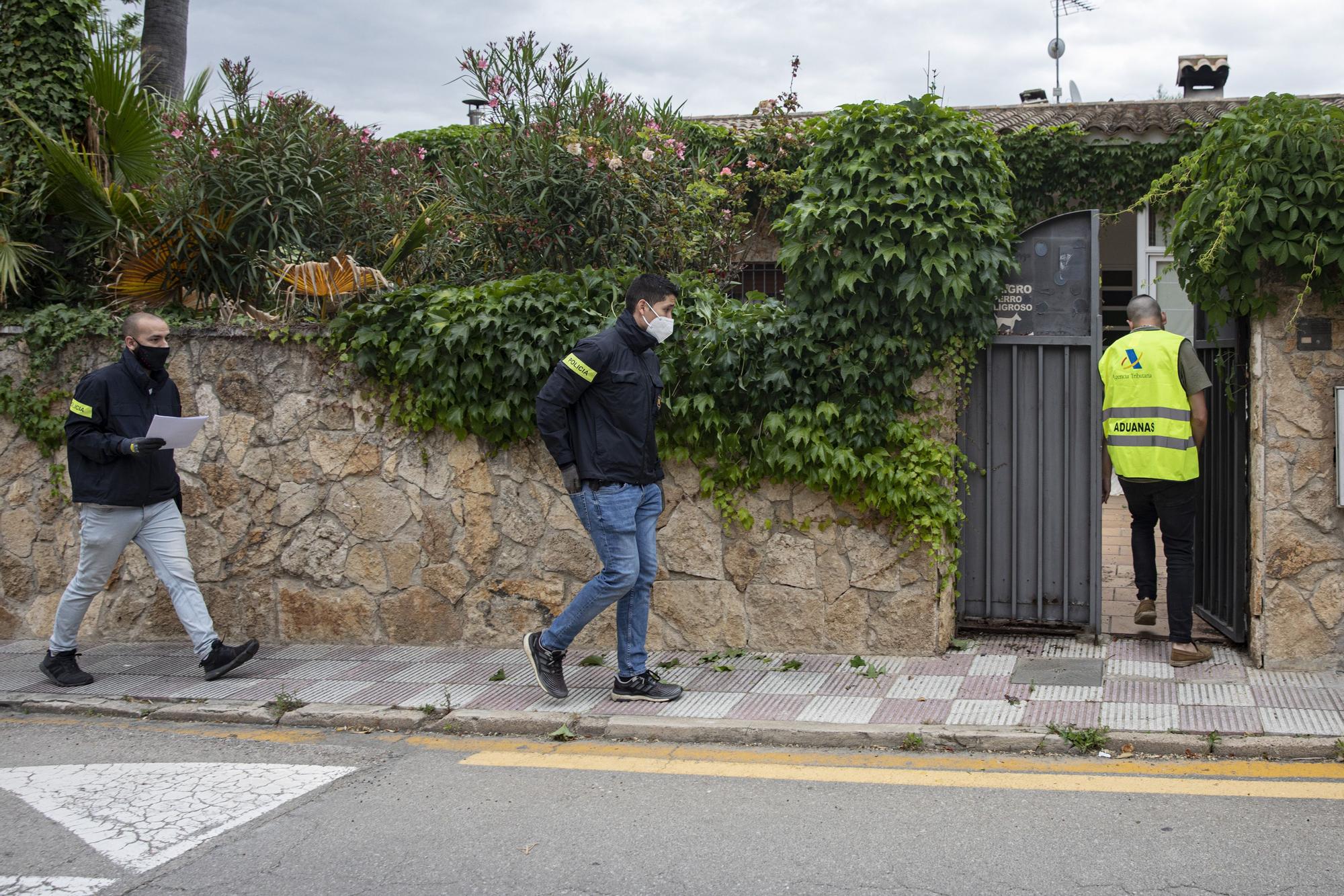 Operació policial contra una banda de tràfic i cultiu de droga a Girona