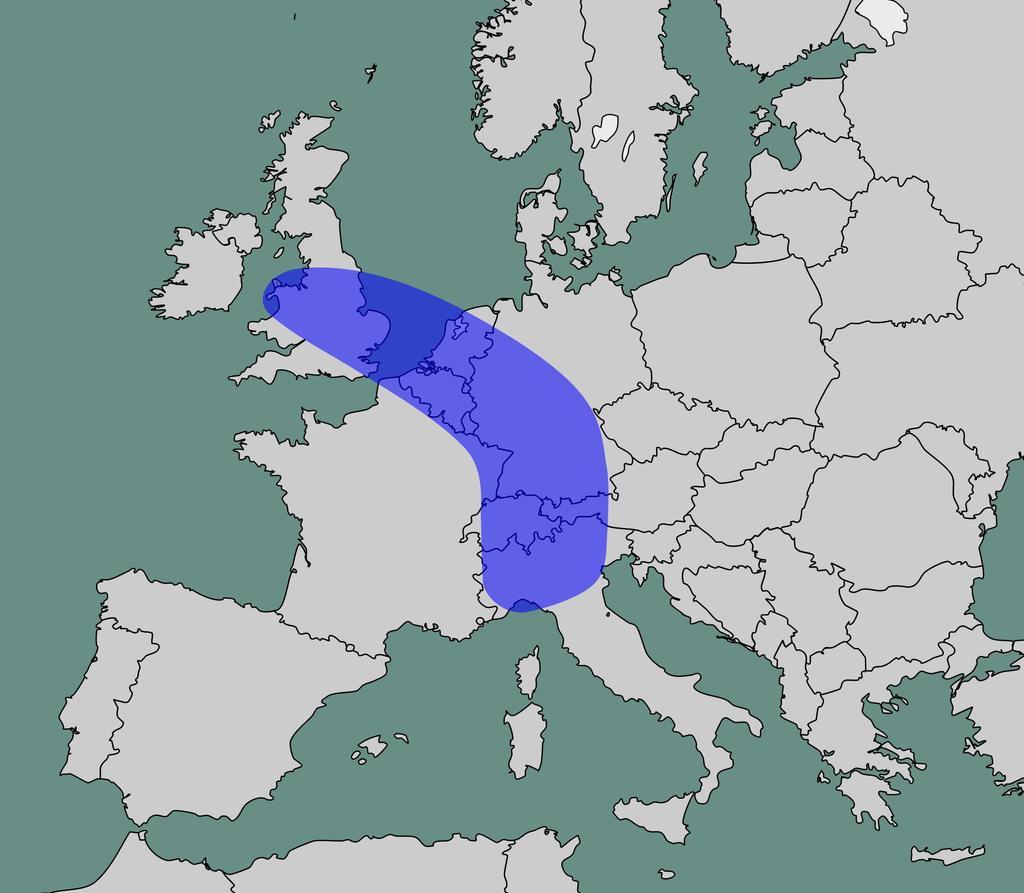 La región conocida como banana azul