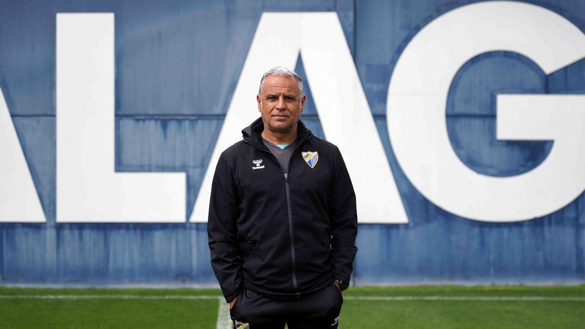 Sergio Pellicer, entrenador del Málaga CF.