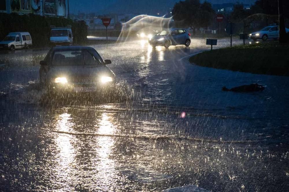 Lluvia y viento en las Pitiusas