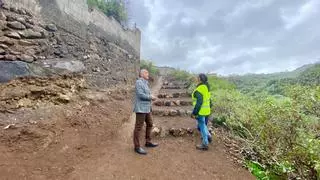 El Ayuntamiento de Telde adecenta el camino de Peniche en Lomo Magullo