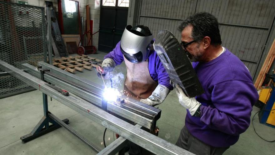 Un alumno en uno de los talleres de formación del SEF