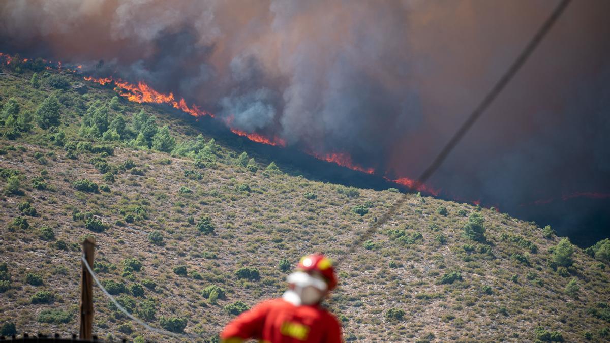 Incendio de Bejís, el pasado verano.