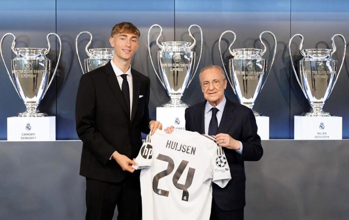 Dean Huijsen, presentado como jugador del Real Madrid