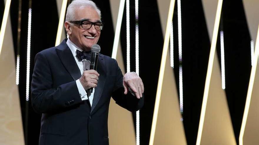 Martin Scorsese, ayer, en Cannes.