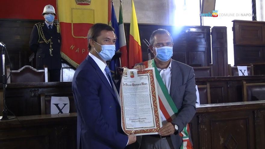 El cojense José Vicente Quirante Rives nombrado Ciudadano Honorario de Nápoles