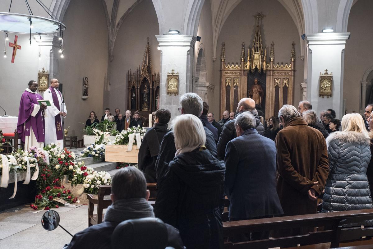 Un moment de la cerimònia celebrada a l'església de Santpedor