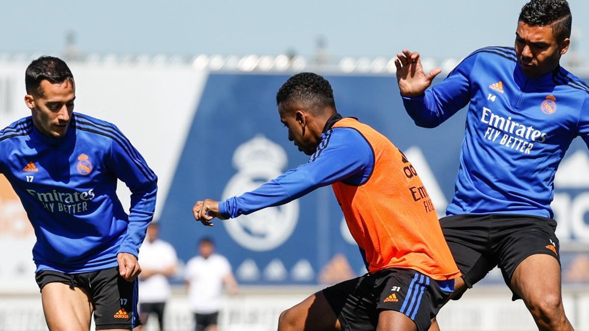 Ceballos, baja en un entrenamiento sin Marcelo ni Alaba