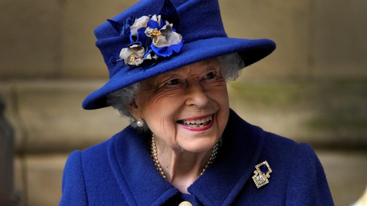 Isabel II, durante el servicio en la Abadía de Westminster, el pasado 12 de octubre.