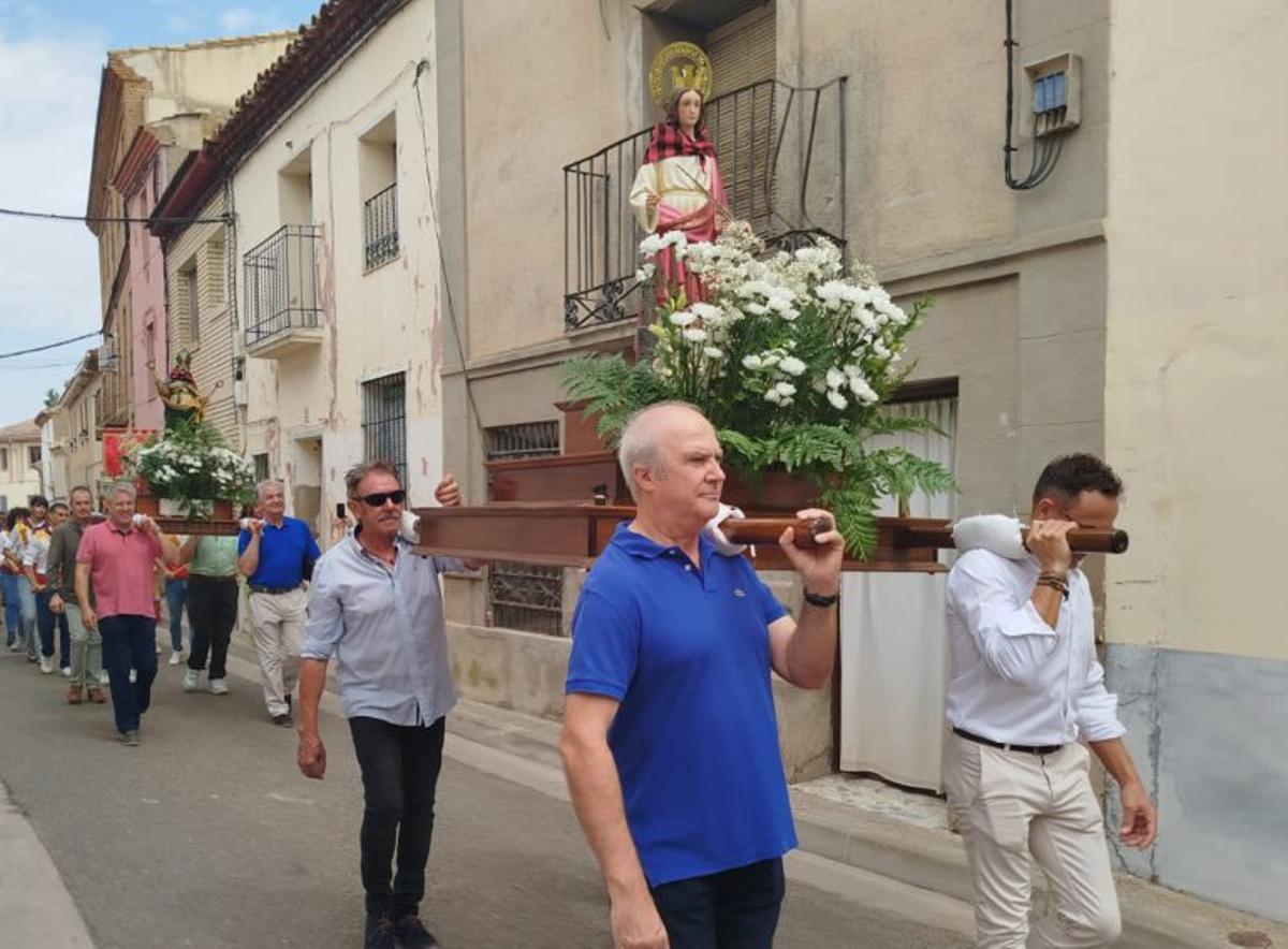 Procesión en honor a Santa Bárbara y San Gregorio.  | S.E.