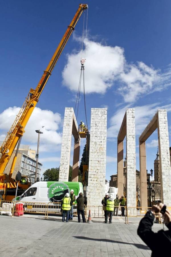 Fotogalería: Retirada de los arcos de las Murallas