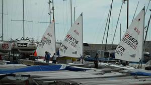 Actividad en el Barcelona International Sailing Center del Fòrum, tras la presentación de los nuevos proyectos en los que trabajan conjuntamente la Fundació Barcelona Capital Nàutica y la Federació Catalana de Vela.