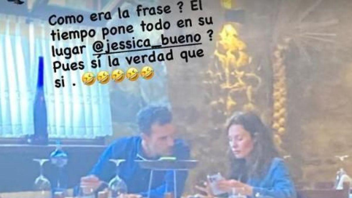 Jota Peleteiro ridiculiza a Jessica Bueno compartiendo una fotografía de ella con otro hombre