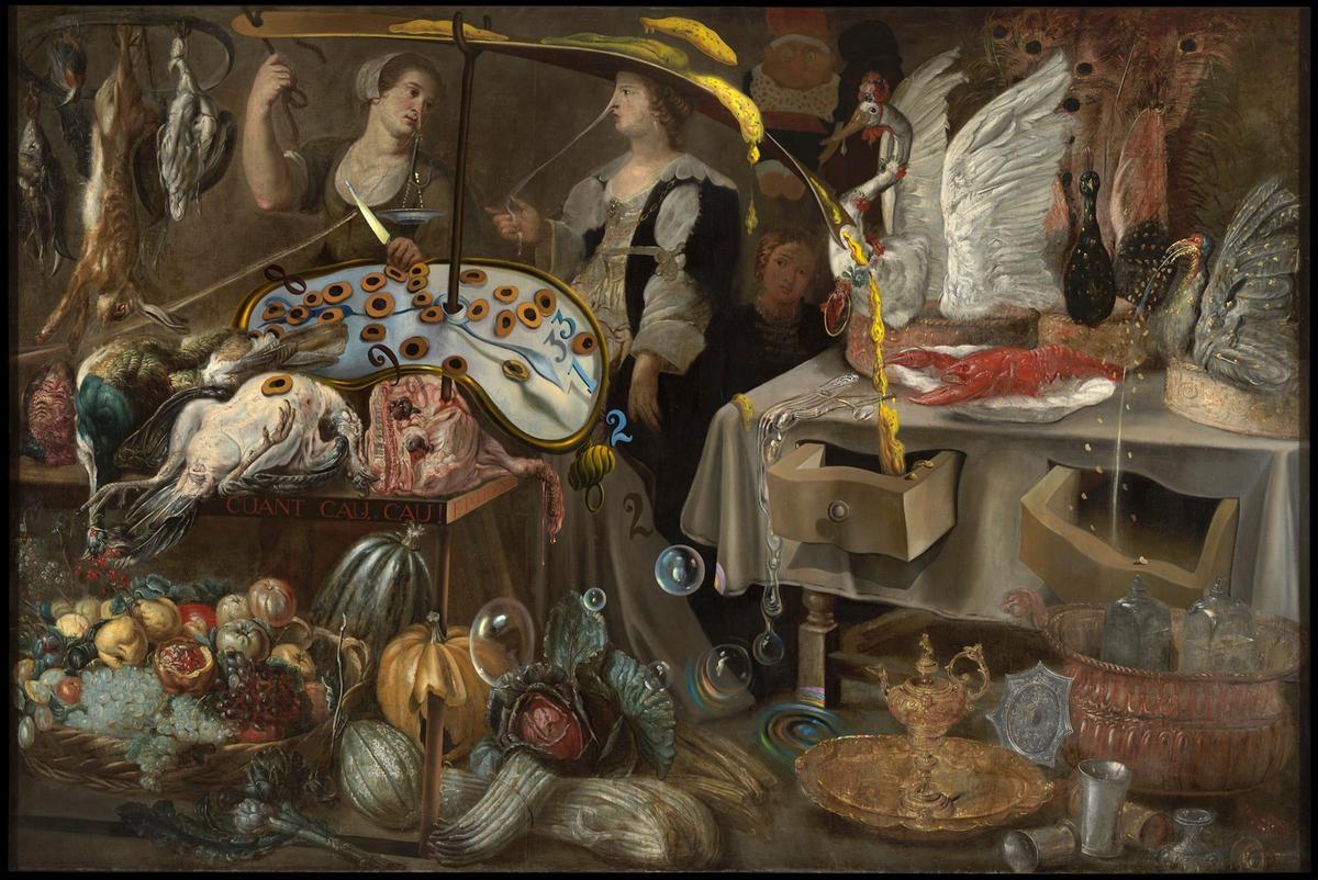 Obra 'Quan cau, cau' de Salvador Dalí.