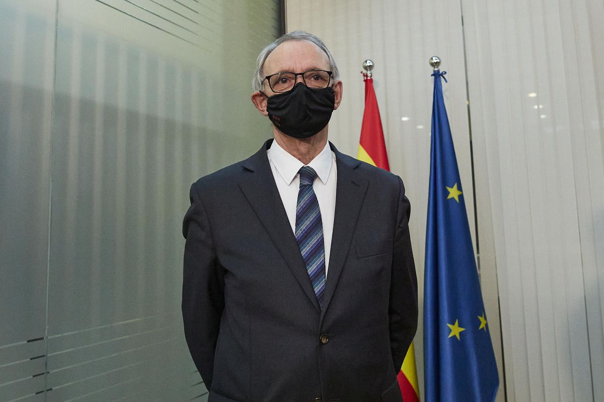 Antón Costas, ayer, en su presentación como candidato a presidir el CES. // Europa Press