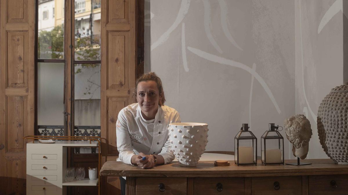 Begoña Rodrigo en el restaurante La Salita.