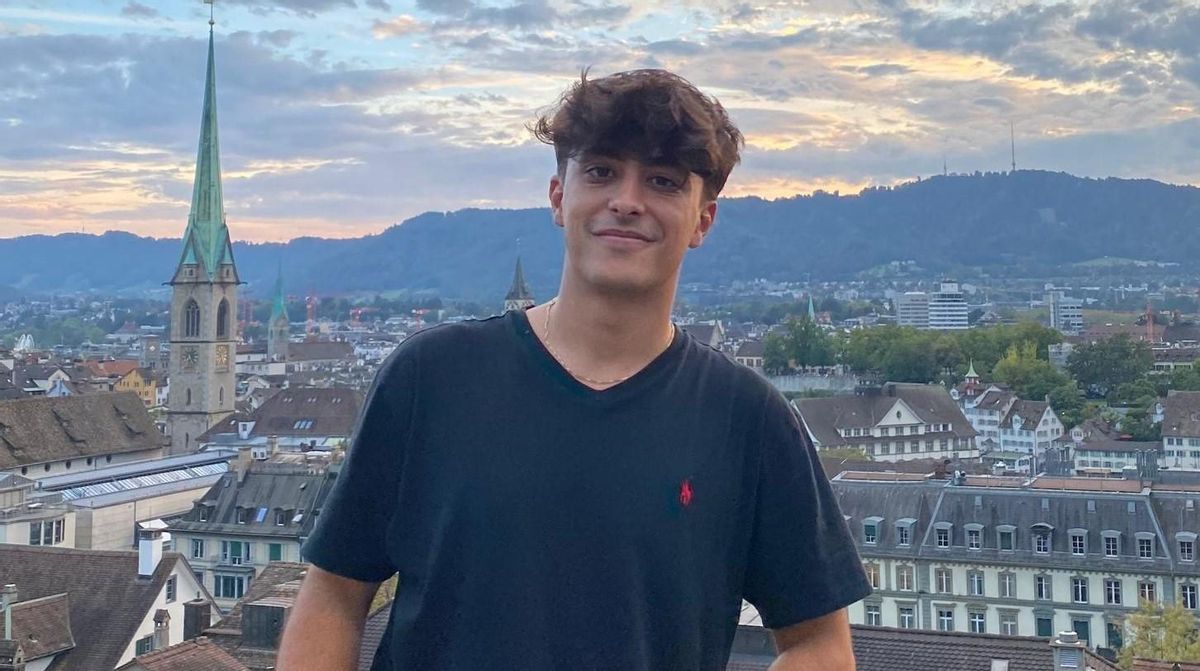 Carlos de la Torre, mejor alumno de Selectividad en 2019, en Zurich, donde está haciendo un máster tras graduarse en Ingeniería Biomédica.