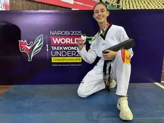 La coruñesa Carla Sesar se proclama subcampeona del mundo sub 21 de taekwondo