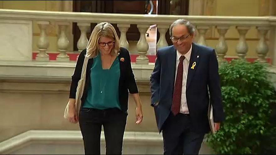 Acuerdo de mínimos entre JuntsXCat y Esquerra para salvar el Govern tras tres meses de inactividad del Parlament