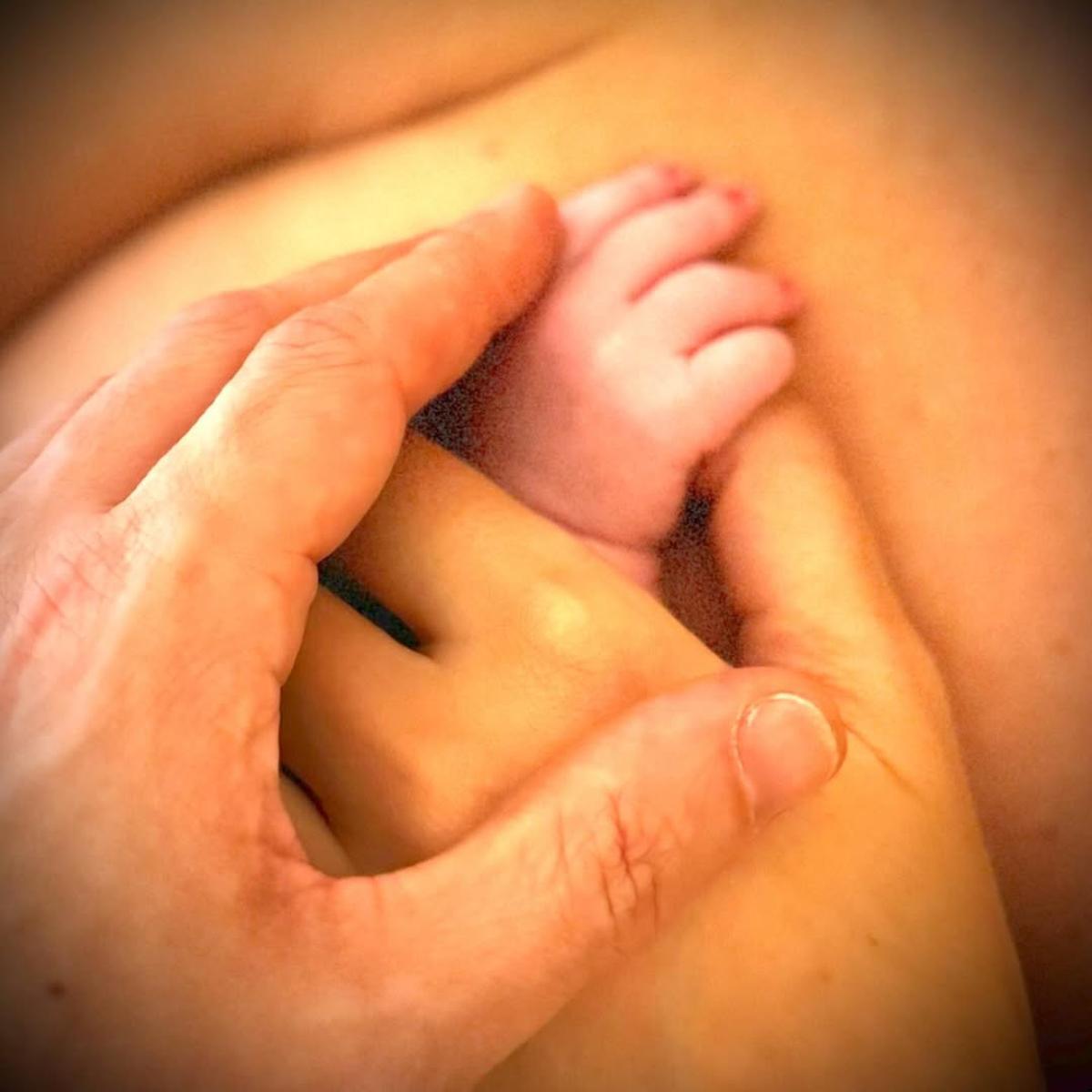 Publicación del presentador en su cuenta de Instagram con la que daba la bienvenida al mundo a su hijo Luca: "Encontramos la luz y el cmaino el uno en el otro y ahora llegas tú, tan deseado. ¡Bienvenido Luca!"