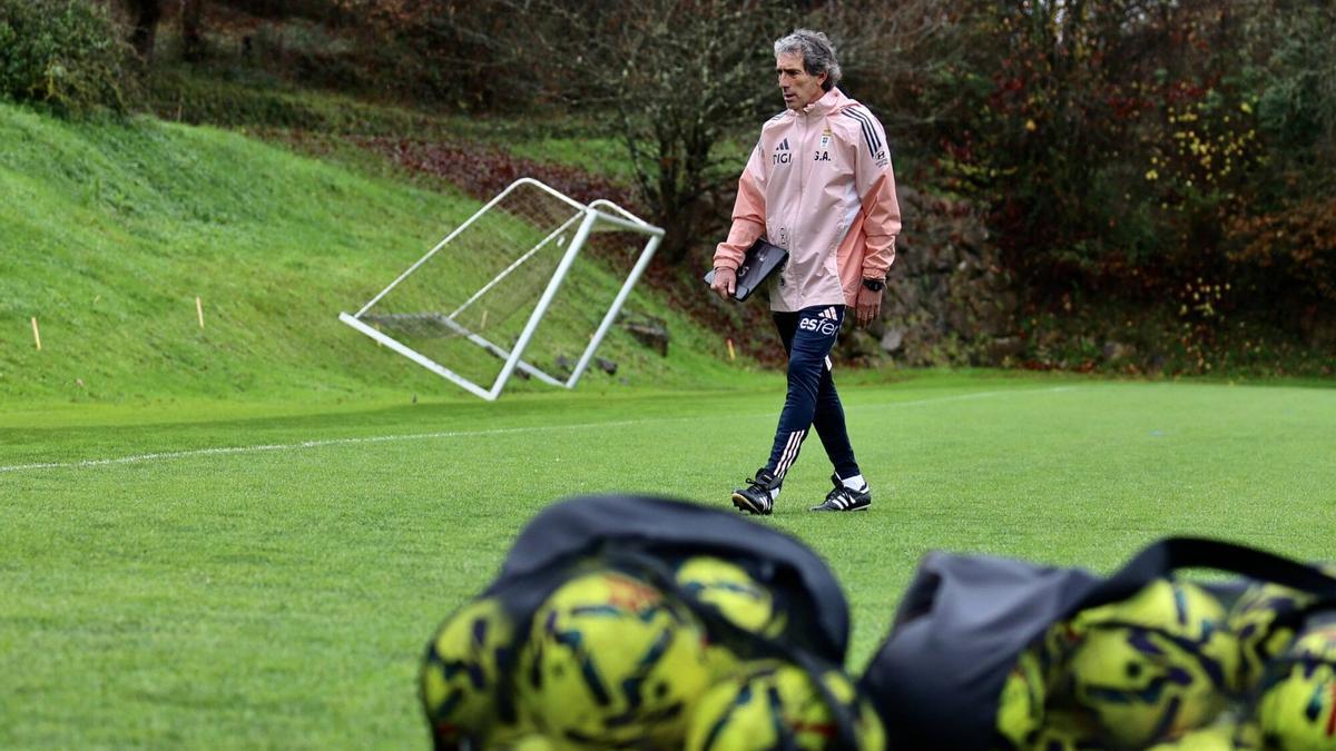 Así fue el primer entrenamiento de Guillermo Almada con el Real Oviedo