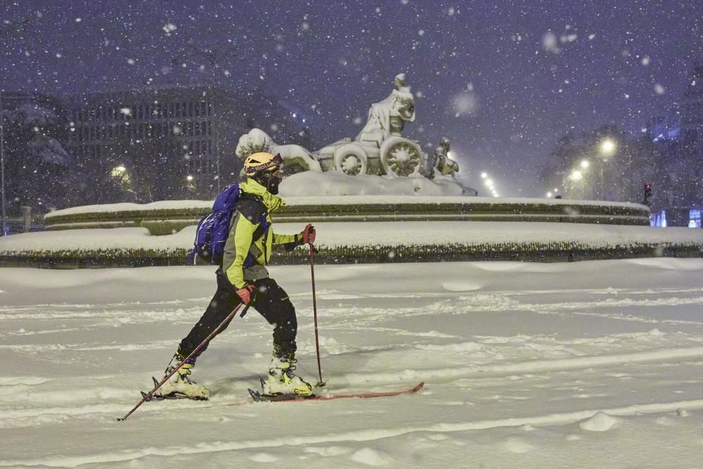 La gran nevada a Madrid aquest 9 de gener del 2021