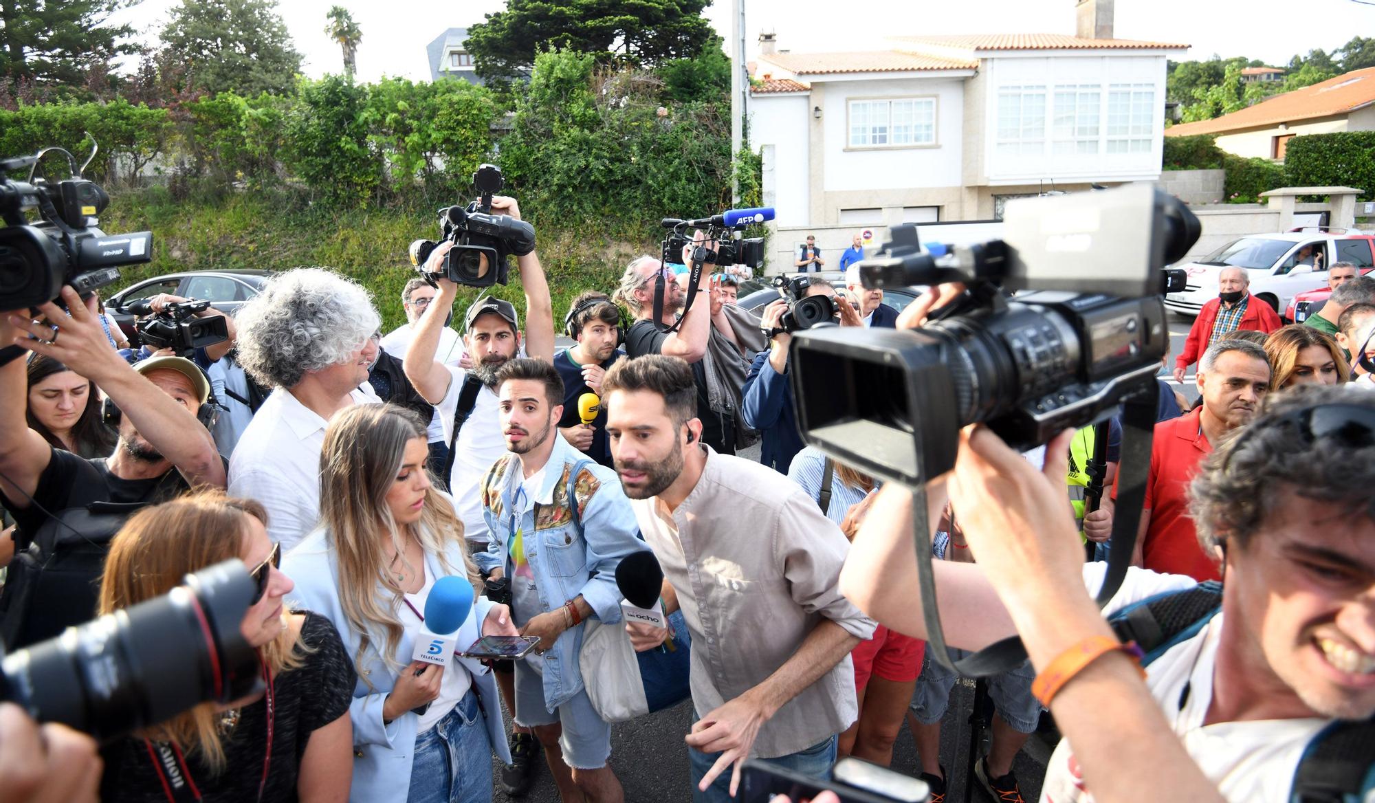 Llegada de Juan Carlos I a Sanxenxo