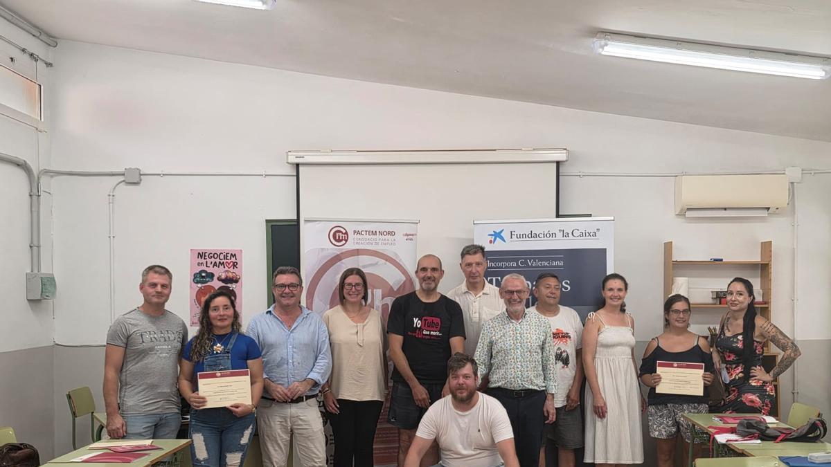 Entrega de diplomas del nuevo curso de logística en el sector de la industria de la alimentación.