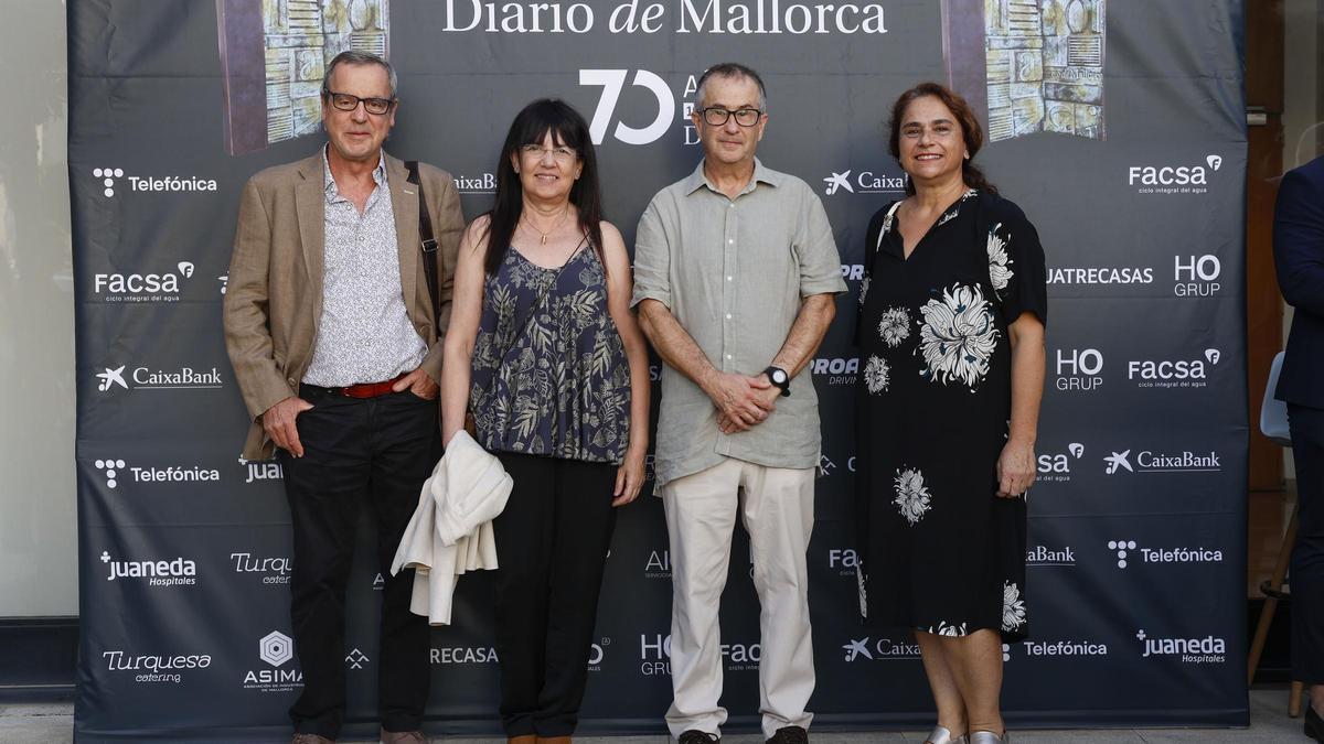 Miquel Àngel Lladó, colaborador Diario de Mallorca; Àngels fermoselle, ARCA; Felipe Armedáriz, periodista; y Fina Barroso.