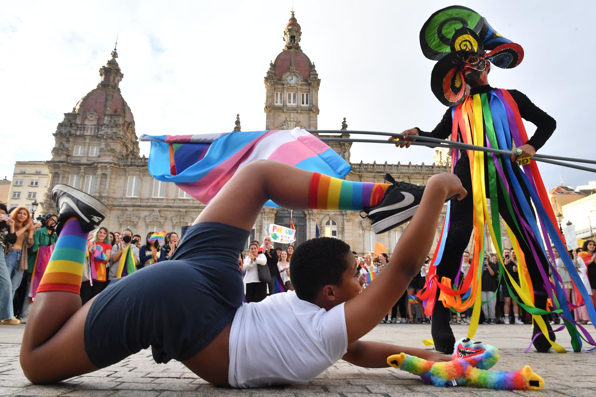 La manifestación del Orgullo LGBT recorre las calles de A Coruña