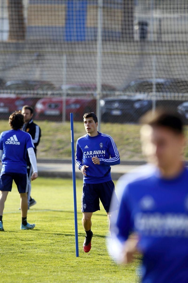 Entrenamiento del Real Zaragoza, 25 de febrero