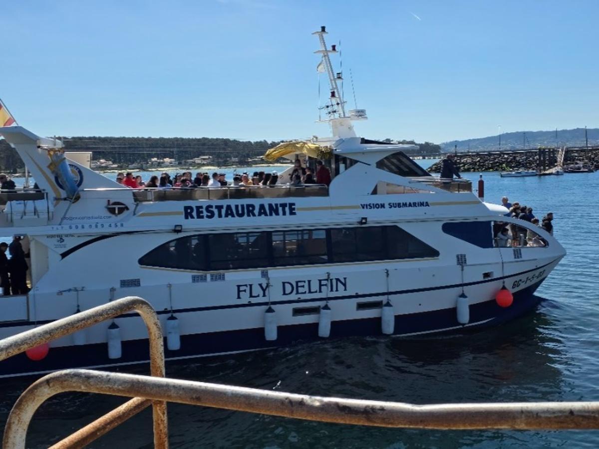 Los catamaranes de O Grove fueron uno de los grandes atractivos del Viernes Santo.