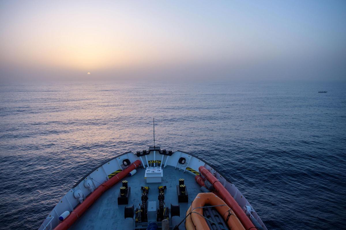 Patrullas de rescate de la ONG 'SOS Mediterranée' cerca de Libia