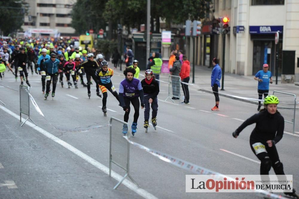 Murcia Maratón. Salida patinadores