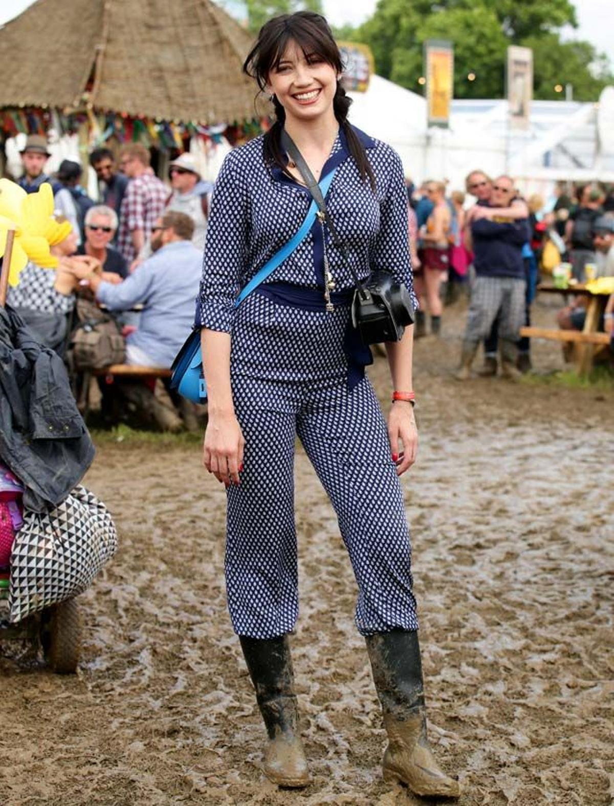 Daisy Lowe, en el Festival de Glastonbury.