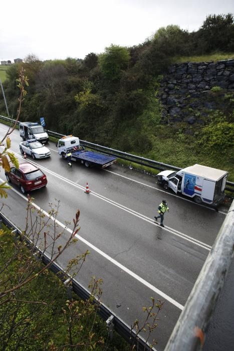 Accidente en la variante a la altura de Los Canapes