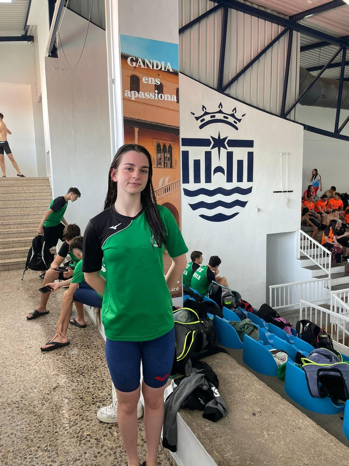 La nadadora del NiE Gandia, Raquel Martí Tembl