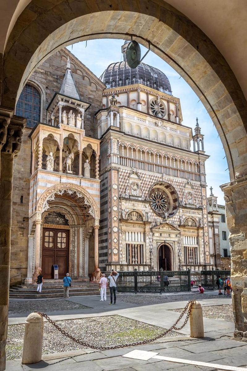 Bérgamo Città Alta casco histórico más bello Italia