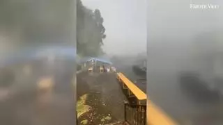 Un viaje por la zona cero de la tormenta: uralitas rotas y campos de cultivos destrozados en Brandomés y Obra