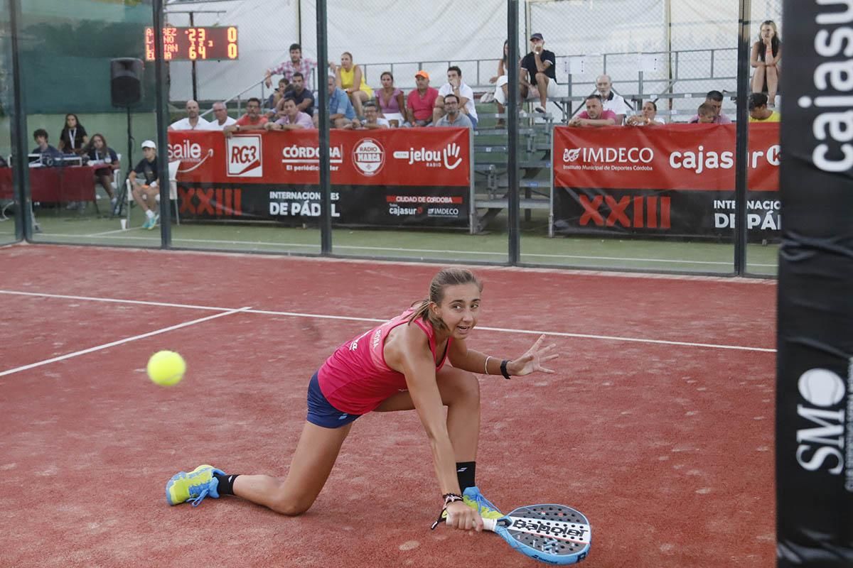 Final femenina de Los Internacionales de pádel de Córdoba