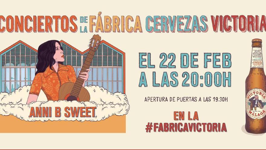 Anni B. Sweet inaugura el ciclo de  &#039;Conciertos de la Fábrica Cervezas Victoria 2024&#039;