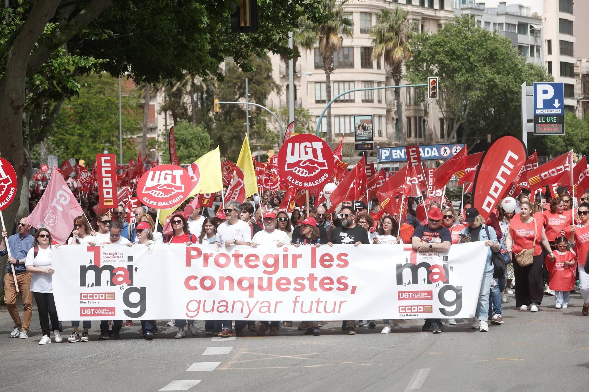 Manifestación del Día del Trabajador en Palma